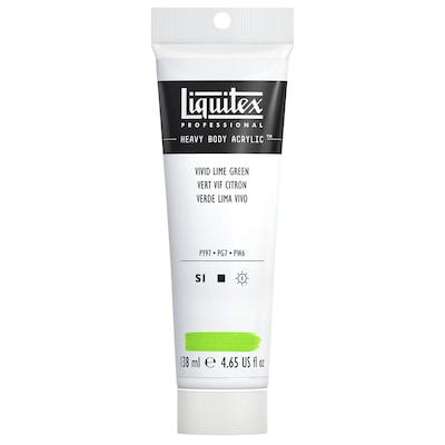 Liquitex Professional Heavy Body Acrylic Paint Tube, Vivid Lime Green, 138 mL (LIQ4417740)