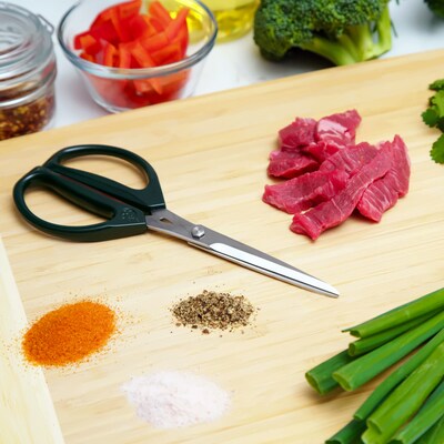 Joyce Chen Deluxe Unlimited 8 in. Kitchen Scissor, Dark Olive (J51-8001)