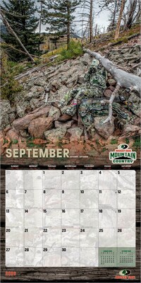 2026 BrownTrout Mossy Oak American Camo 12" x 12" Monthly Wall Calendar (9798330707751)