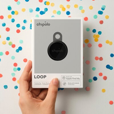 Chipolo LOOP Bluetooth Tracker, Charcoal, 4/Pack (RSO.0000007)