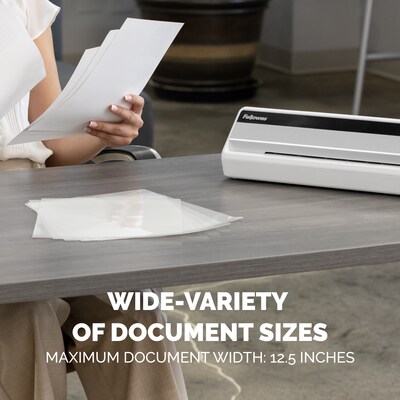 Fellowes Saturn 125 Thermal & Cold Laminator, 12.5" Width, White (5736601)