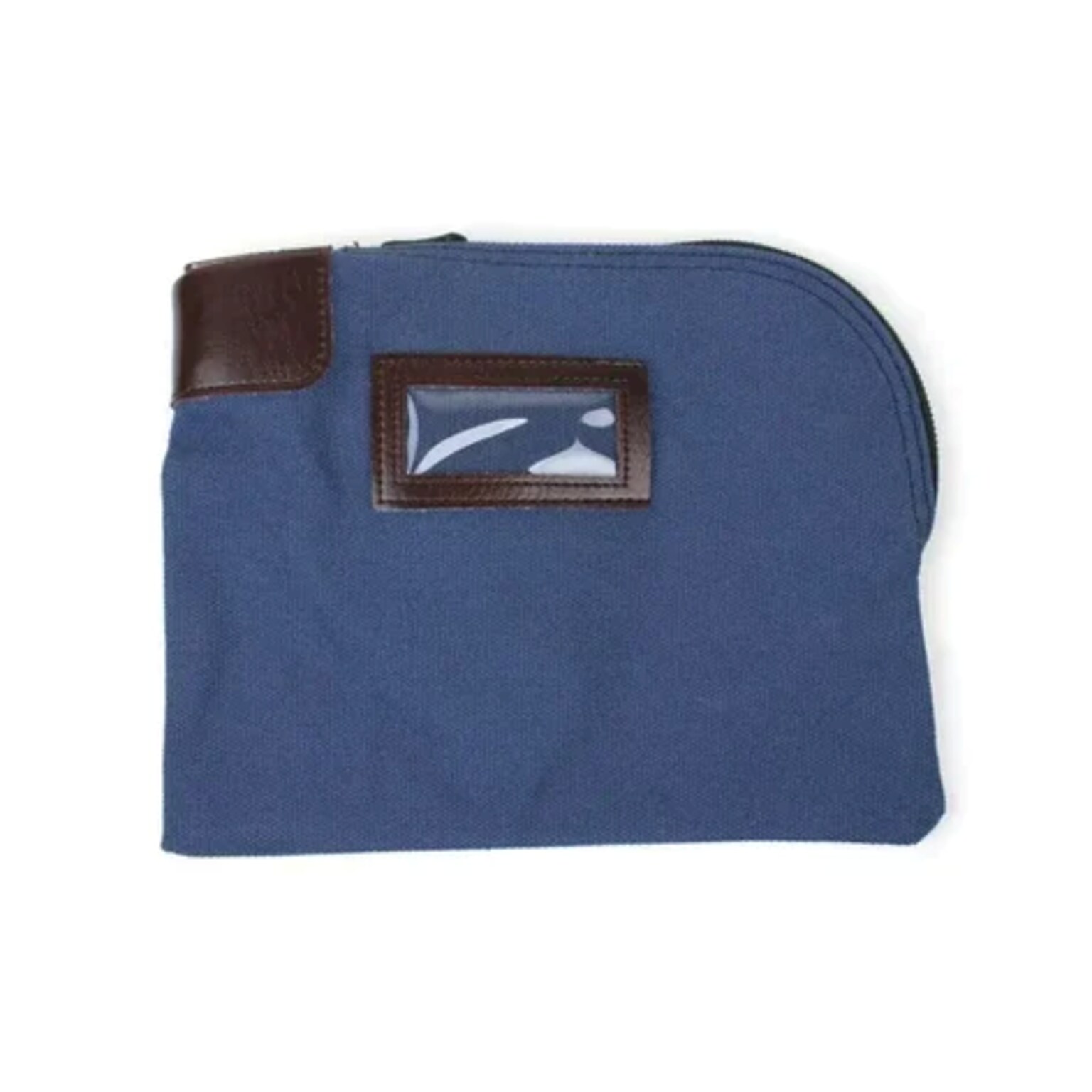 CONTROLTEK Canvas Bank Deposit Bag, 1 Compartment, Blue (530312)