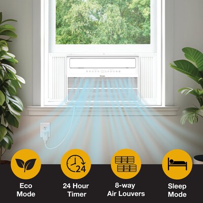Whirlpool Energy Star 230-Volt 18,000 BTU Window Air Conditioner with Remote, White (WHAW-181IN)