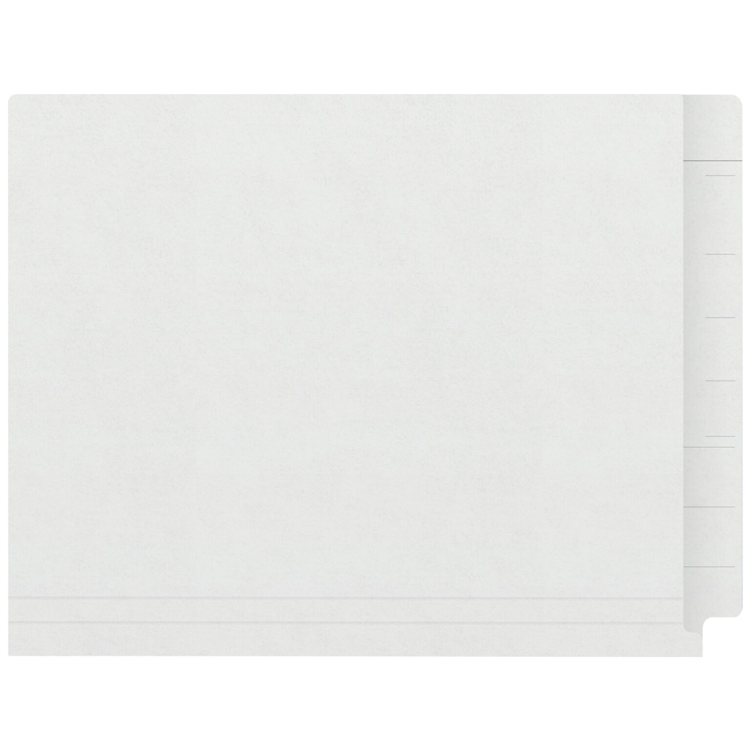 Medical Arts Press Kardex Match Reinforced End Tab File Folder, Straight Cut, Letter Size, White, 50/Box (S-09483-WHT)