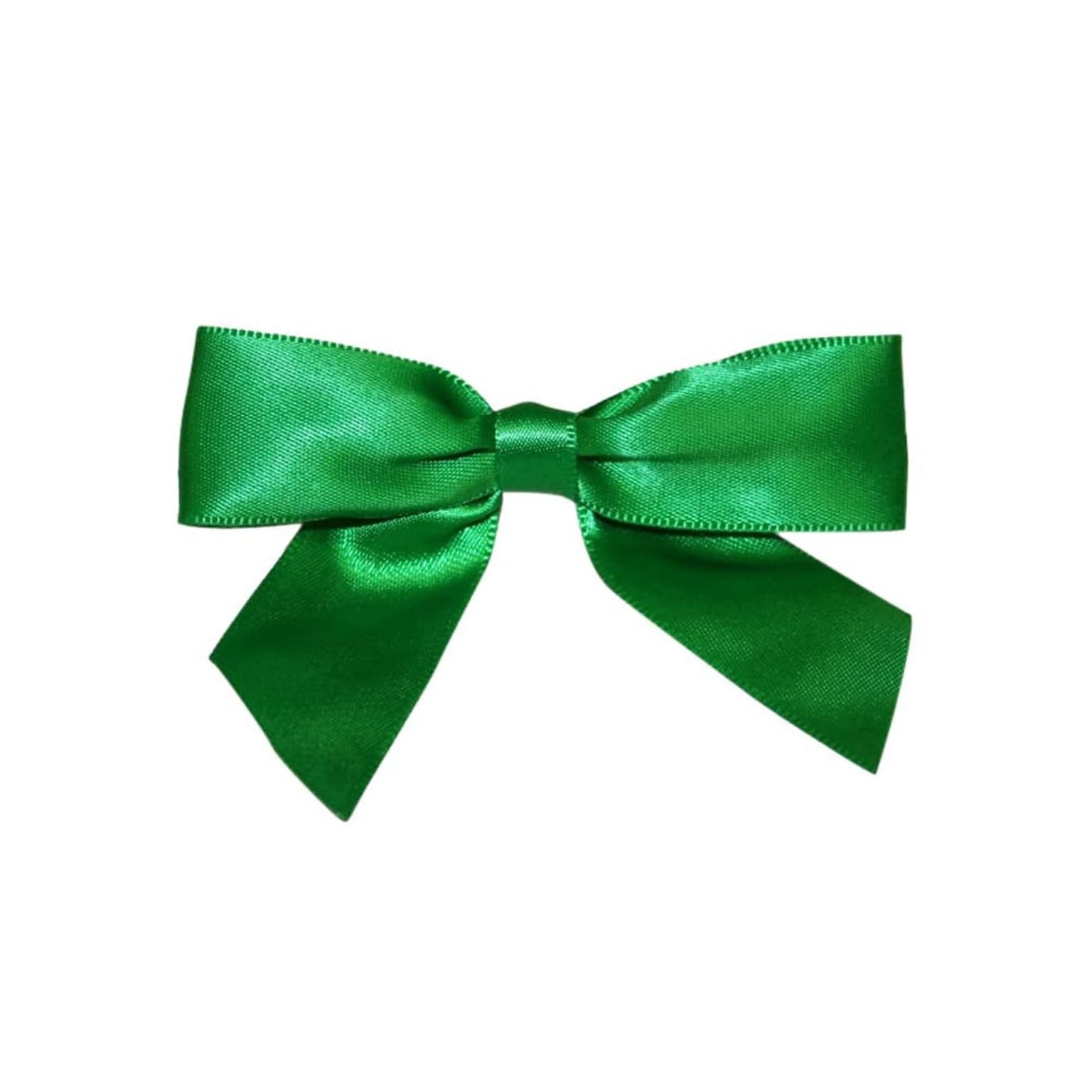 JAM Paper Satin Bows, Emerald Green, 100/Pack (52640349213)