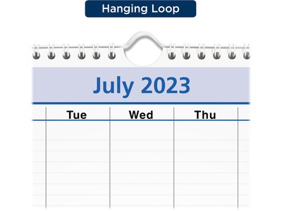 2023-2024 AT-A-GLANCE QuickNotes 12 x 17 Academic Monthly Wall Calendar, Blue/Yellow (PM53-28-24)