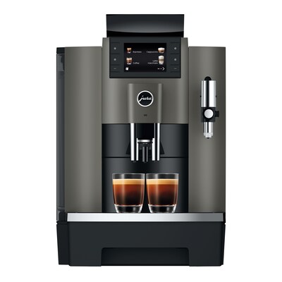 JURA W8 2-Cups Coffee & Espresso Machine Combination, Dark Inox (15650)