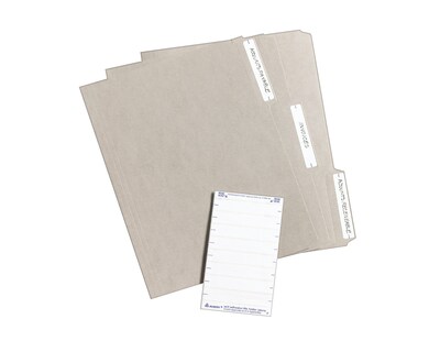 Avery Easy Peel Laser/Inkjet File Folder Labels, 2/3" x 3-7/16", White, 252 Labels/Pack (5202)