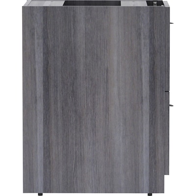 Lorell Essentials Series File/File Fixed File Cabinet, Letter/Legal Size, Weathered Charcoal, (LLR69559)
