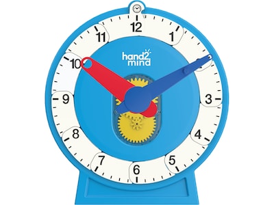 hand2mind Advanced NumberLine Clock Class Set, White/Blue (93412)