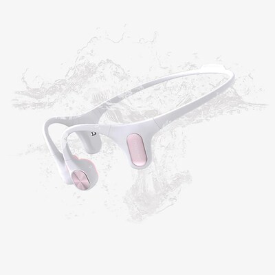 Mojawa Run Air/Mojo 2 Wireless Bone-Conduction Open-Ear Waterproof Headphones, Bluetooth, White (RA-WE-GL-01)