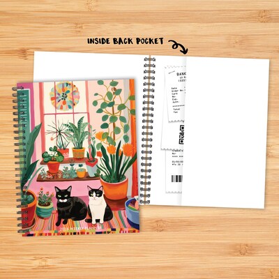 2026 Willow Creek Cats Love Plants 6.50" x 8.50"  Weekly Personal Organizer, Paperboard Cover, Multicolored (57728X)