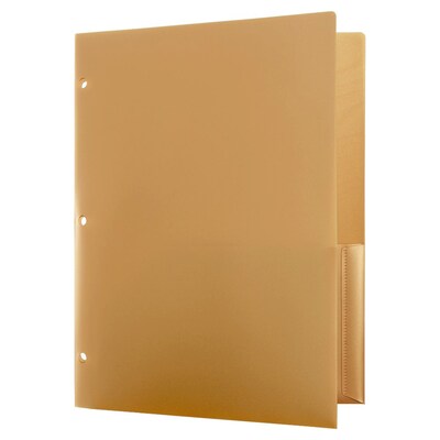 JAM Paper Smooth 3-Hole Punched 2 Pocket Plastic Folder, Assorted Colors, 6/Pack (382EHPastpa)