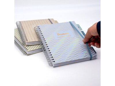Pukka Pad Haze 5-Subject Notebooks, 7.4" x 9.84", Ruled, 100 Sheets, Assorted Colors, 3/Pack (9975(AST)-HZE)