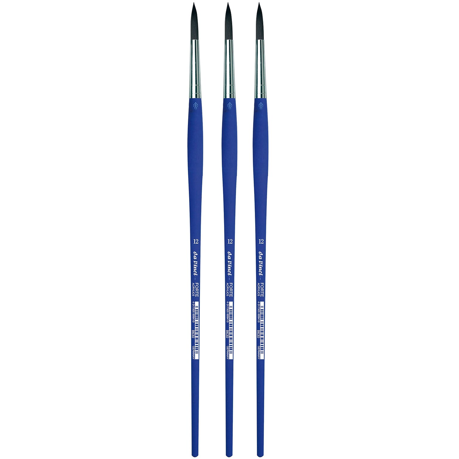 da Vinci FORTE-Acrylics Oil and Acrylic Synthetic Student Round Brush, 3 /Pack (DVXVA863012-3)
