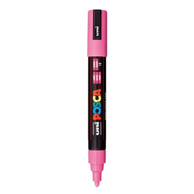 POSCA PC-5M Water Based Paint Marker, Medium Bullet Tip, Pink, 3/Pack (UBCPC5MPINK-3)