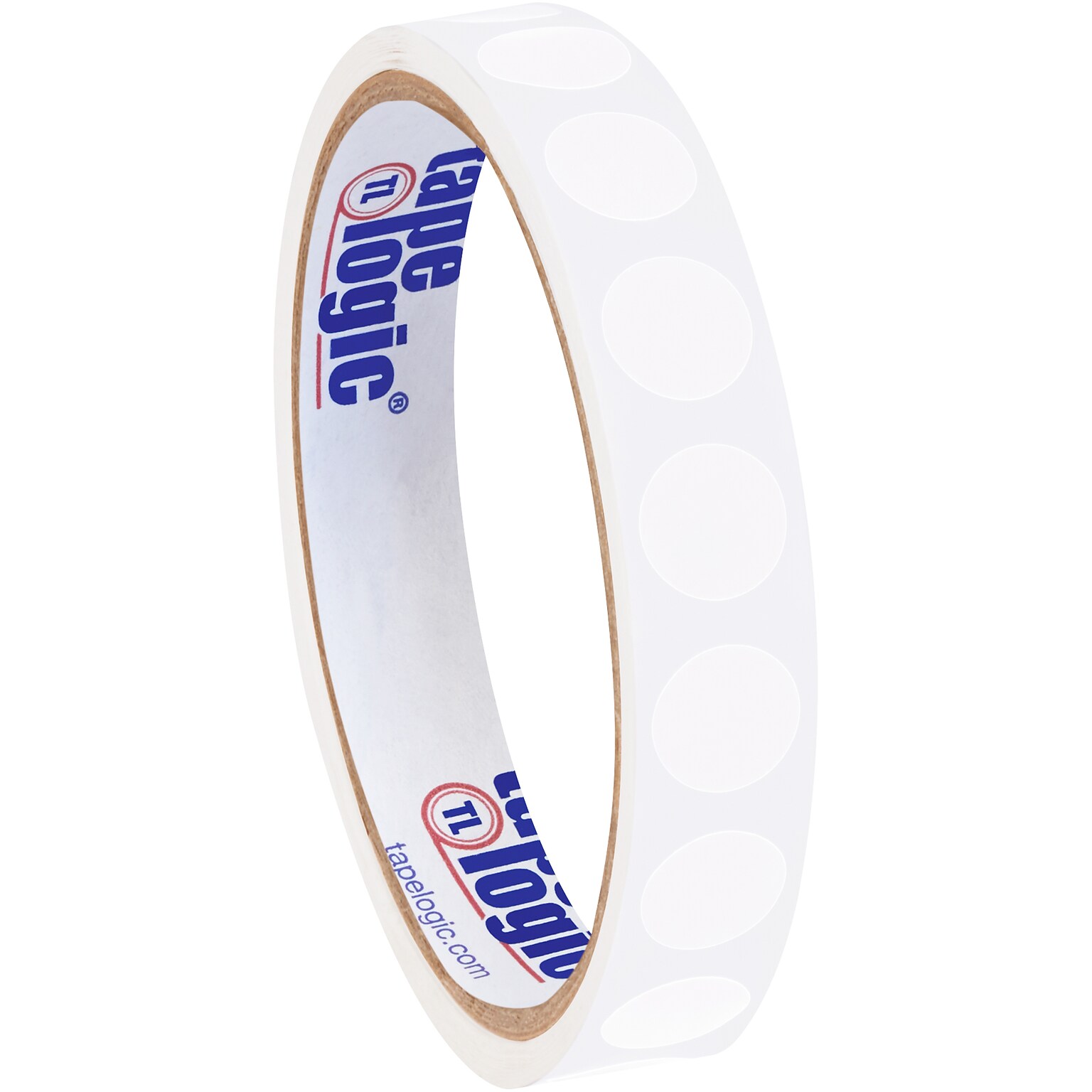 Tape Logic 1/2 Circle Inventory Label, White, 500/Roll (DL690E)