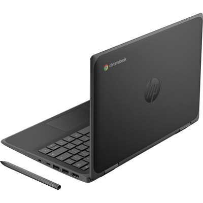 HP Fortis x360 G5 11.6" LED Backlit LCD Touch-Screen Chromebook, Intel N100, 4GB RAM, 32GB SSD, ChromeOS, Black (9R396UT#ABA)