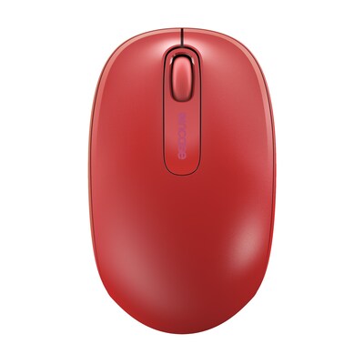 Incase Designed by Microsoft Wireless Mobile 1850 Ambidextrous Optical USB Mouse, Flame Red (U7Z-00031)