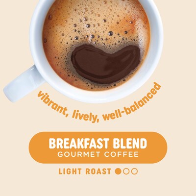 Java Roast Gourmet Breakfast Blend Ground Coffee with Filters; Regular, 1.75 oz., 42 Packets