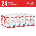 WYPALL L30 Durable Fibers Wipers, White, 70 Wipers/Roll, 24 Rolls/Carton (05843)