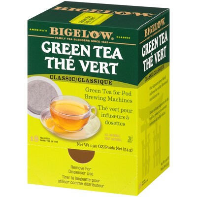 Bigelow Classic Green Tea, Pods, 18/Box (RCB07906)