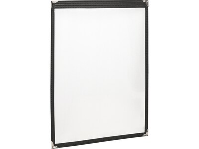 Excello Global Products Menu Holder, 8.5 x 11, Black/Gold (SPLS-MENU-2-1PK)