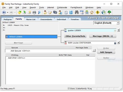 Individual Software Family Tree Heritage Gold for 1 User, Windows, Download (IND945800V060)