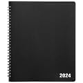 2024 Quill Brand® 7 x 9 14-Month Monthly Planner, Black (5215924QCC)