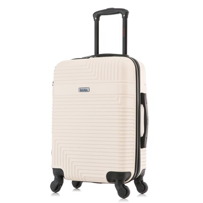 InUSA Resilience 21.65 Hardside Suitcase, 4-Wheeled Spinner, TSA Checkpoint Friendly, Sand (IURES00S-SAN)