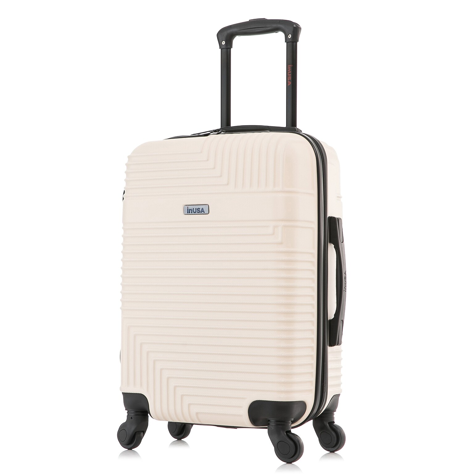 InUSA Resilience 21.65 Hardside Suitcase, 4-Wheeled Spinner, TSA Checkpoint Friendly, Sand (IURES00S-SAN)