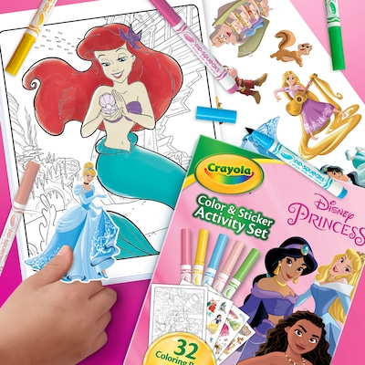 Crayola Disney Princess Color & Sticker Activity Book (04-2745)