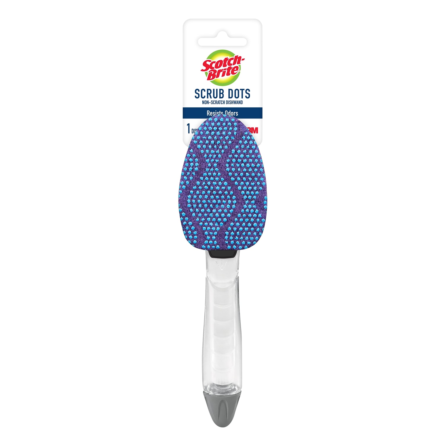 Scotch-Brite Scrub Dots Non-Scratch Dishwand, Blue/Purple (690-4)