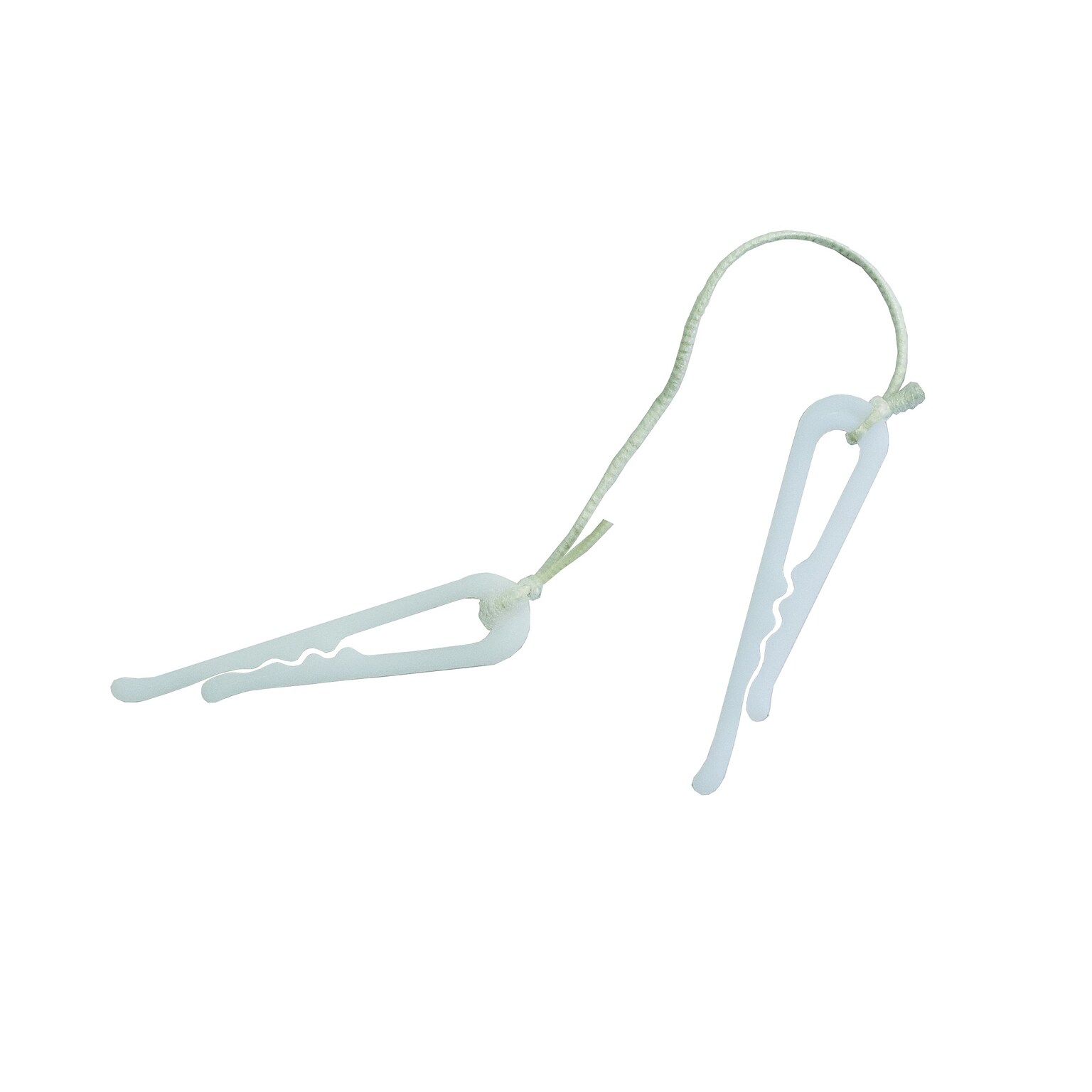 Nahanco Tie Back Clip, White, 100/Carton (TIE BK)