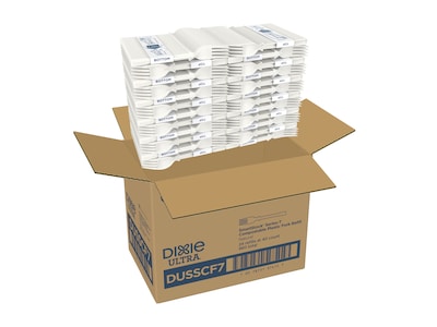 Dixie Ultra SmartStock Series-T Compostable Plastic Fork Refill, Beige, 40/Pack, 24 Packs/Carton (DU