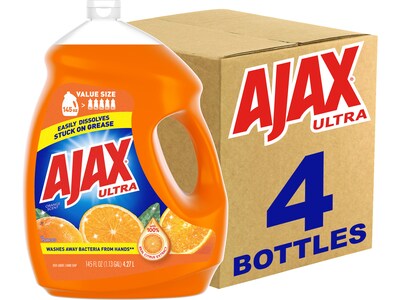 Ajax Ultra Dish Soap Refill, Orange, 145 oz., 4/Carton (61034144CT)