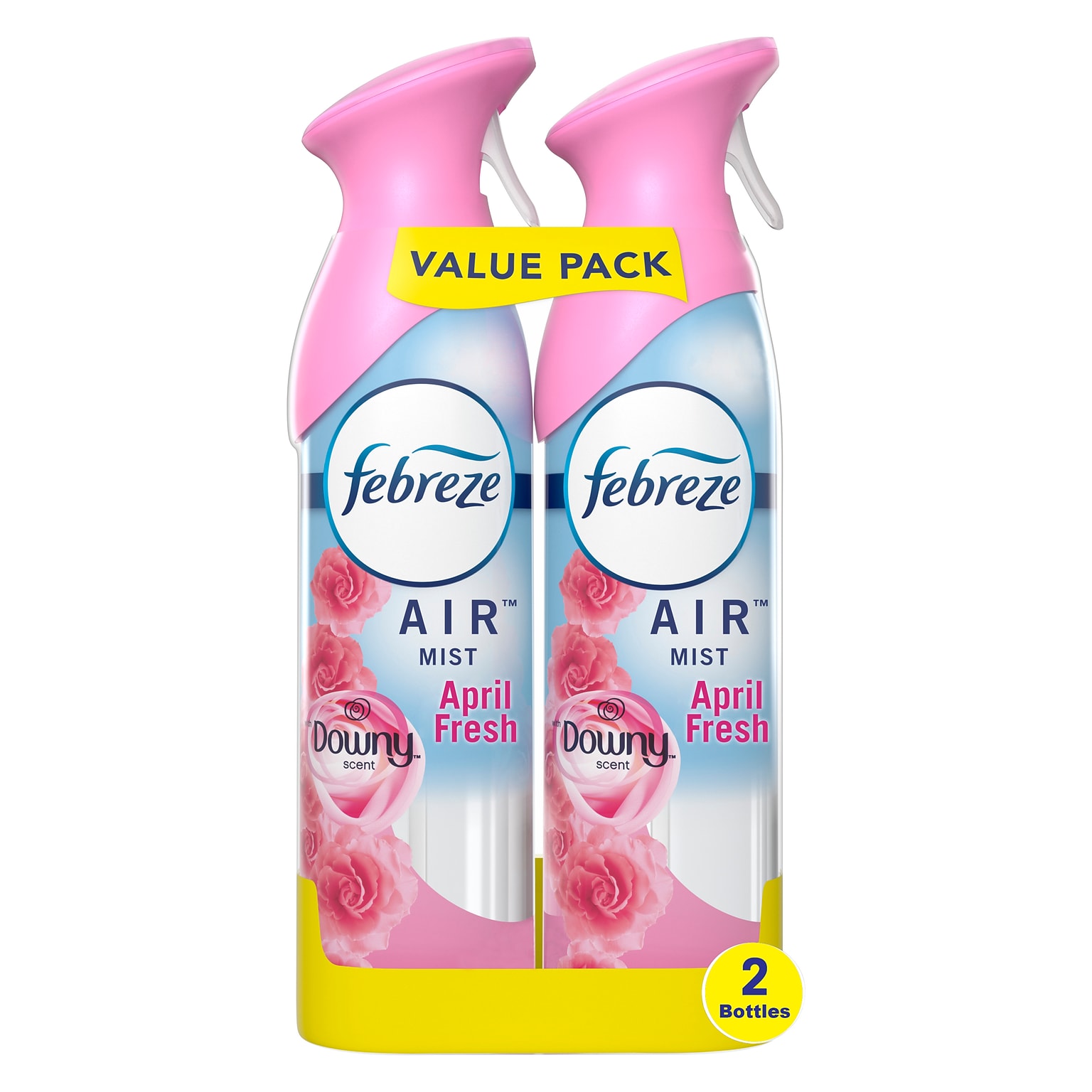 Febreze Odor-Eliminating Air Freshener with Downy April Fresh Scent, 2 count, 8.8 oz each (97812)