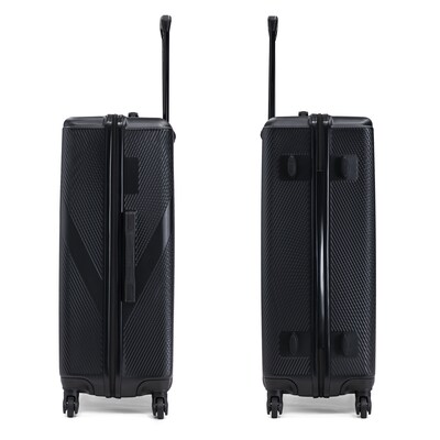 DUKAP Discovery 33.66" Hardside Suitcase, 4-Wheeled Spinner, TSA Checkpoint Friendly, Black (DKDIS00XL-BLK)