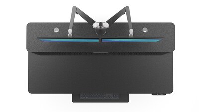 VersaDesk PowerLift Split-Level 60"W Electric Rectangular Adjustable Standing Desk, Black (PL2SD6030-BB)