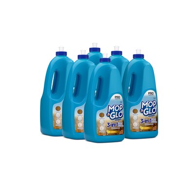 Professional Mop & Glo Triple Action Floor Shine Cleaner, Fresh Citrus, 64 Oz. (3624174297)