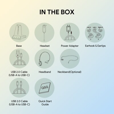 Yealink WH63 E2 Wireless Noise Canceling Convertible Phone Headset for Professional Business Office, MS Certified