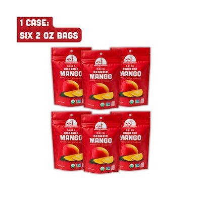 Mavuno Harvest Gluten Free Organic Dried Mango Fruit Snacks, 2 oz., 6 Bags/Pack (MAHW-MNG2OZ6PK)