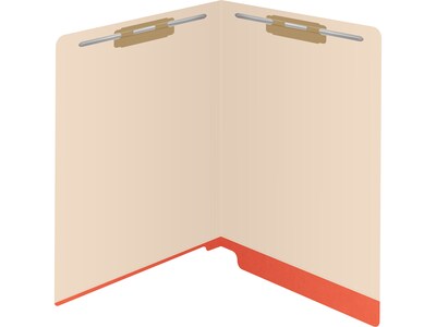 Medical Arts Press Reinforced End Tab File Folder, Straight-Cut, Letter Size, Manila/Orange, 50/Box (S-09473-ORG)