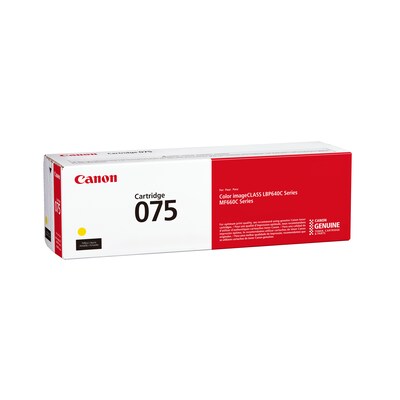 Canon 075 Yellow Standard Yield Toner Cartridge, Prints Up to 1,300 Pages (6362C001)