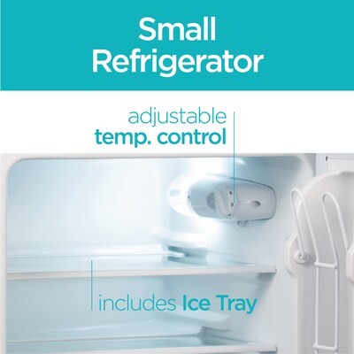 Black & Decker Adjustable Temperature Control Refrigerator w/Freezer, 3.1 Cu. Ft., Gray/Silver (BCRDK32V)