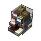 Mind Reader Network Collection 5-Compartment Tea Organizer, 120 Tea Bag Capacity, Black (MMTDR5-BLK)