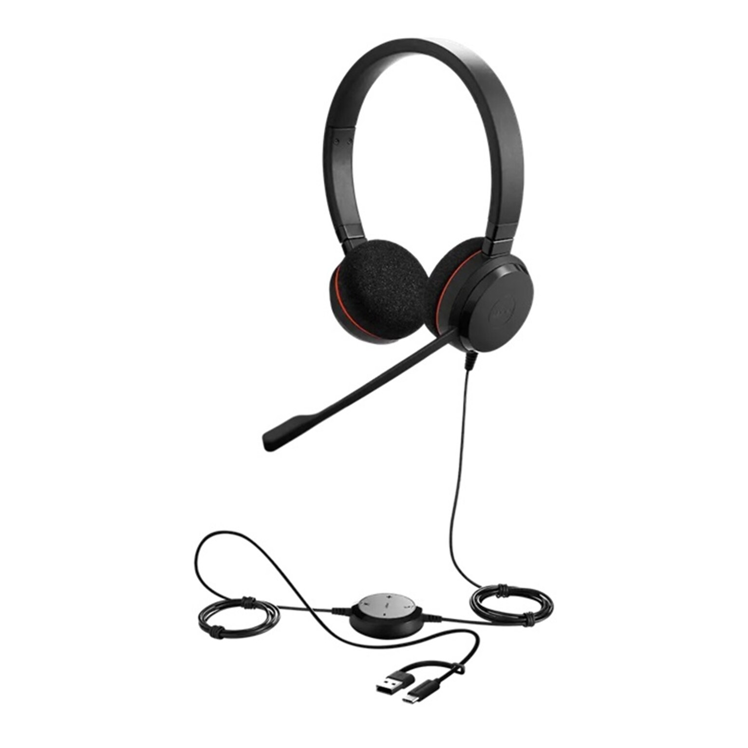 Jabra Evolve 20SE Wired Noise Canceling Stereo Headset, USB, UC Certified (4999-829-489-01)