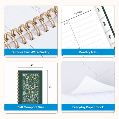 2027 Blue Sky 5" x 8" Weekly & Monthly Planner, Parnissa (164267)