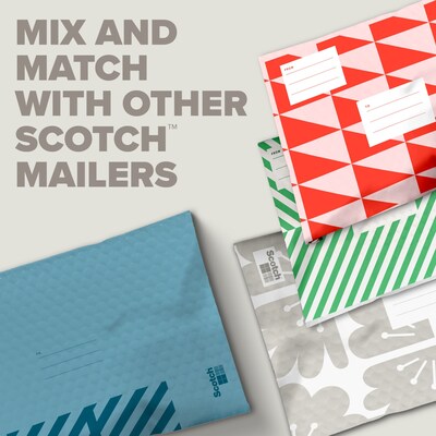 Scotch 10.5" x 15" Self-Sealing Bubble Mailer, #5, Blue, 4/Pack (8915DB-5-4)