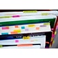 Post-it® Page Markers, 7/8" x 2 7/8", Assorted Colors, 200 Sheets (671-4AU)